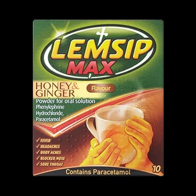 Lemsip Max Honey & Ginger Flavour Powder for Oral Solution