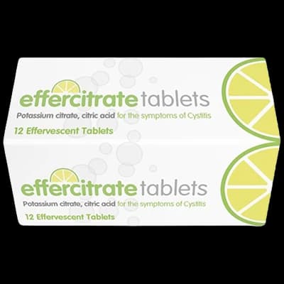 Effercitrate Tablets packaging which is available to order online from NowPatient with next day delivery