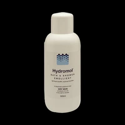 Hydromol Bath & Shower Emollient packaging which is available to order online from NowPatient with next day delivery