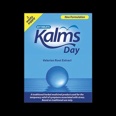 Kalms Day Tablets packaging which is available to order online from NowPatient with next day delivery