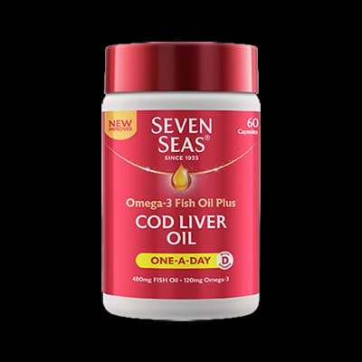 Seven Seas Omega-3 Fish Oil plus Cod Liver Oil One-A-Day