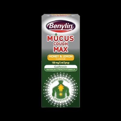 Benylin Mucus Cough Max Honey & Lemon Flavour 100mg/5ml Syrup