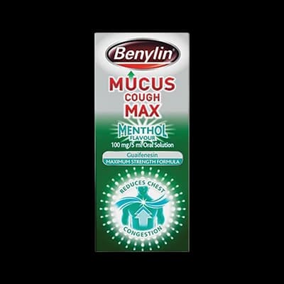Benylin Mucus Cough Max Menthol Flavour 100mg/5ml Oral Solution