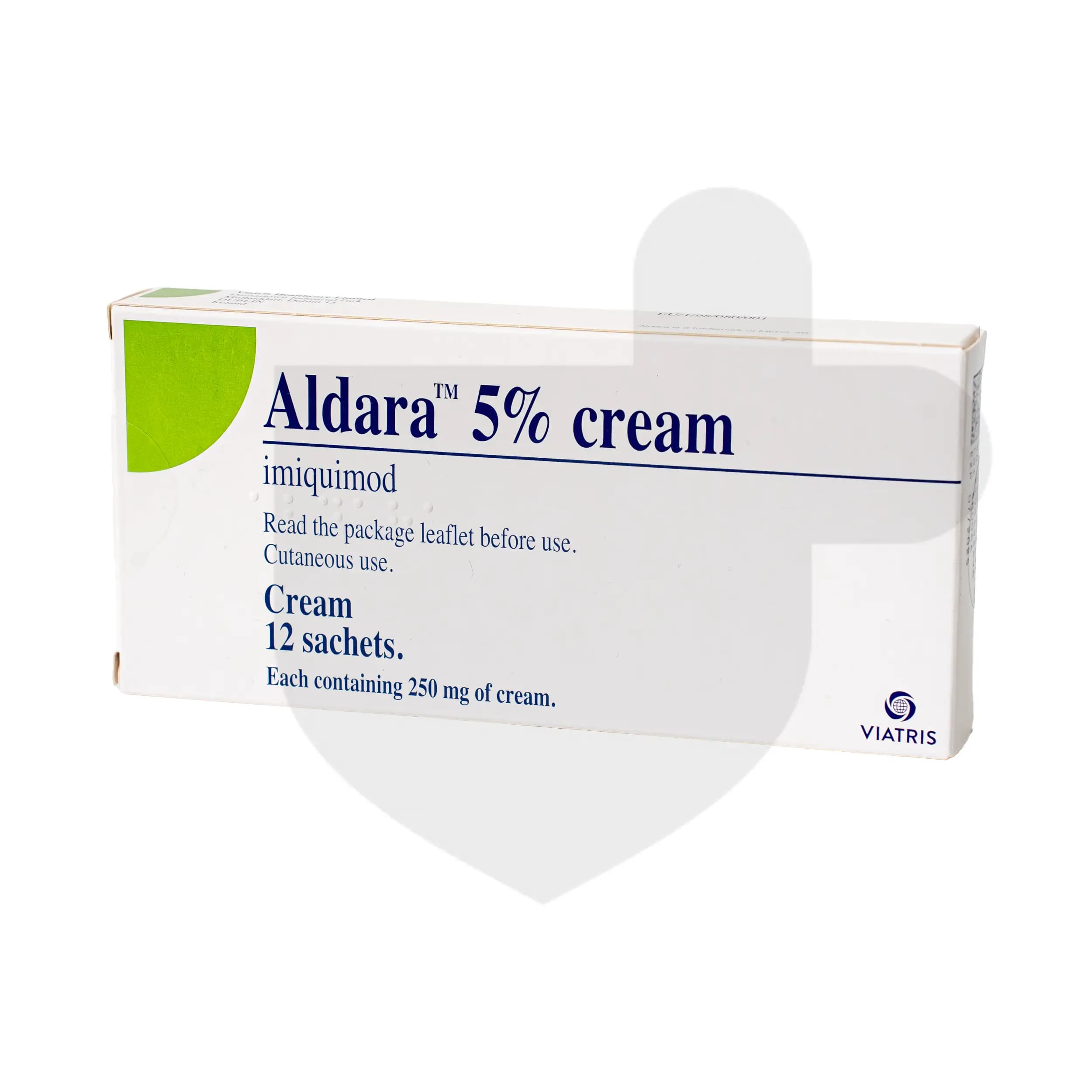 Aldara packaging which is available to order online from NowPatient with free next day delivery