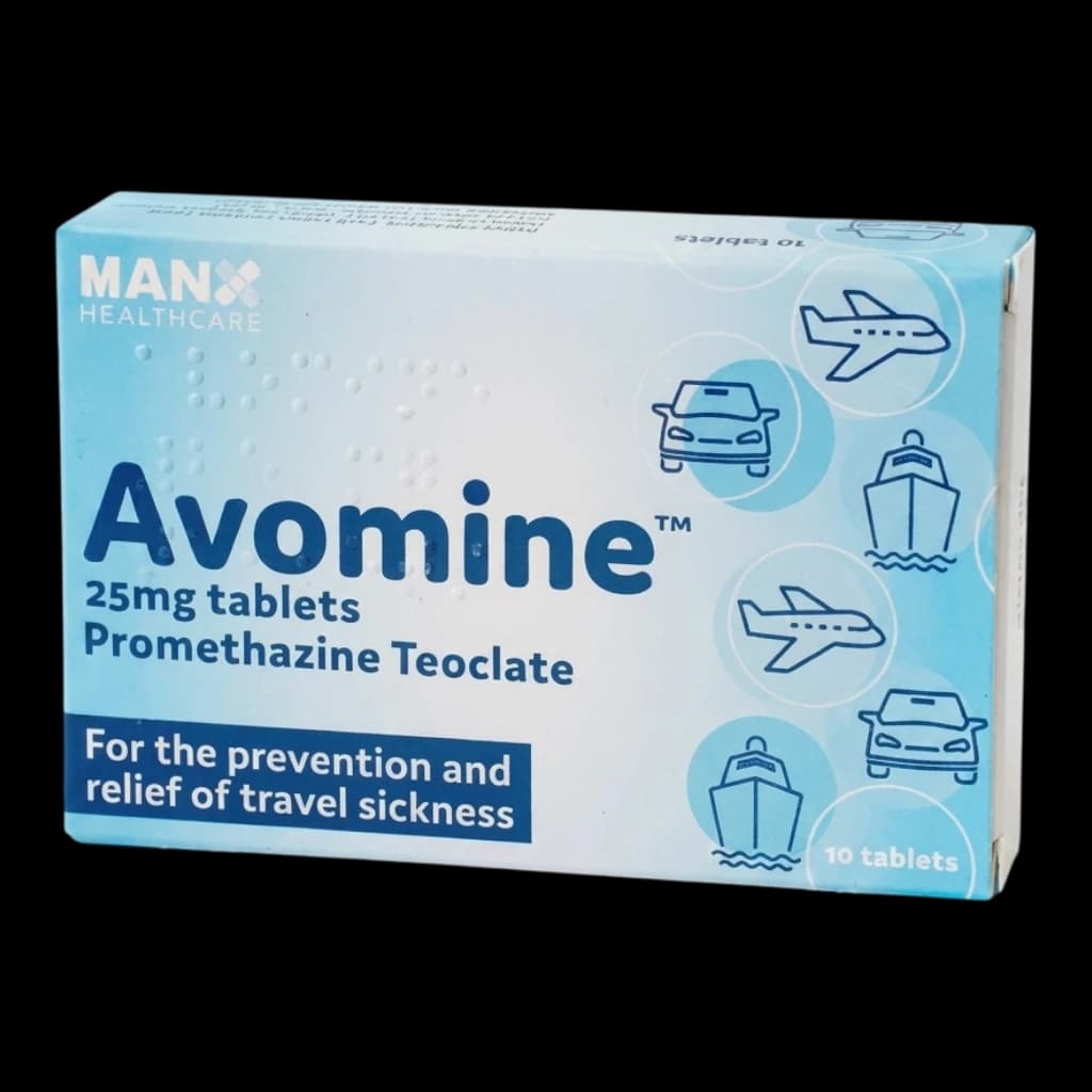 Avomine tablets.