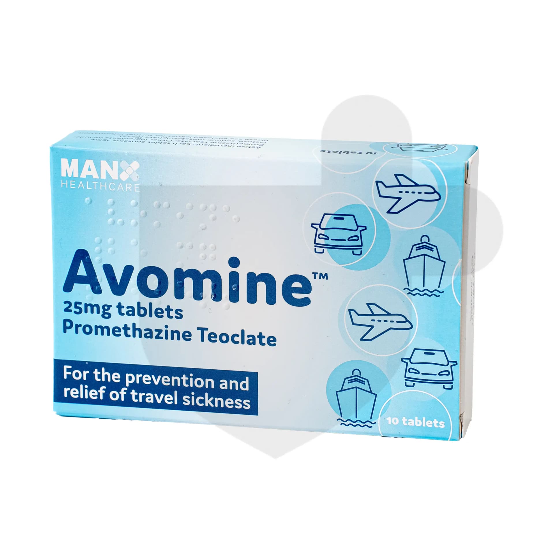Avomine packaging which is available to order online from NowPatient with free next day delivery