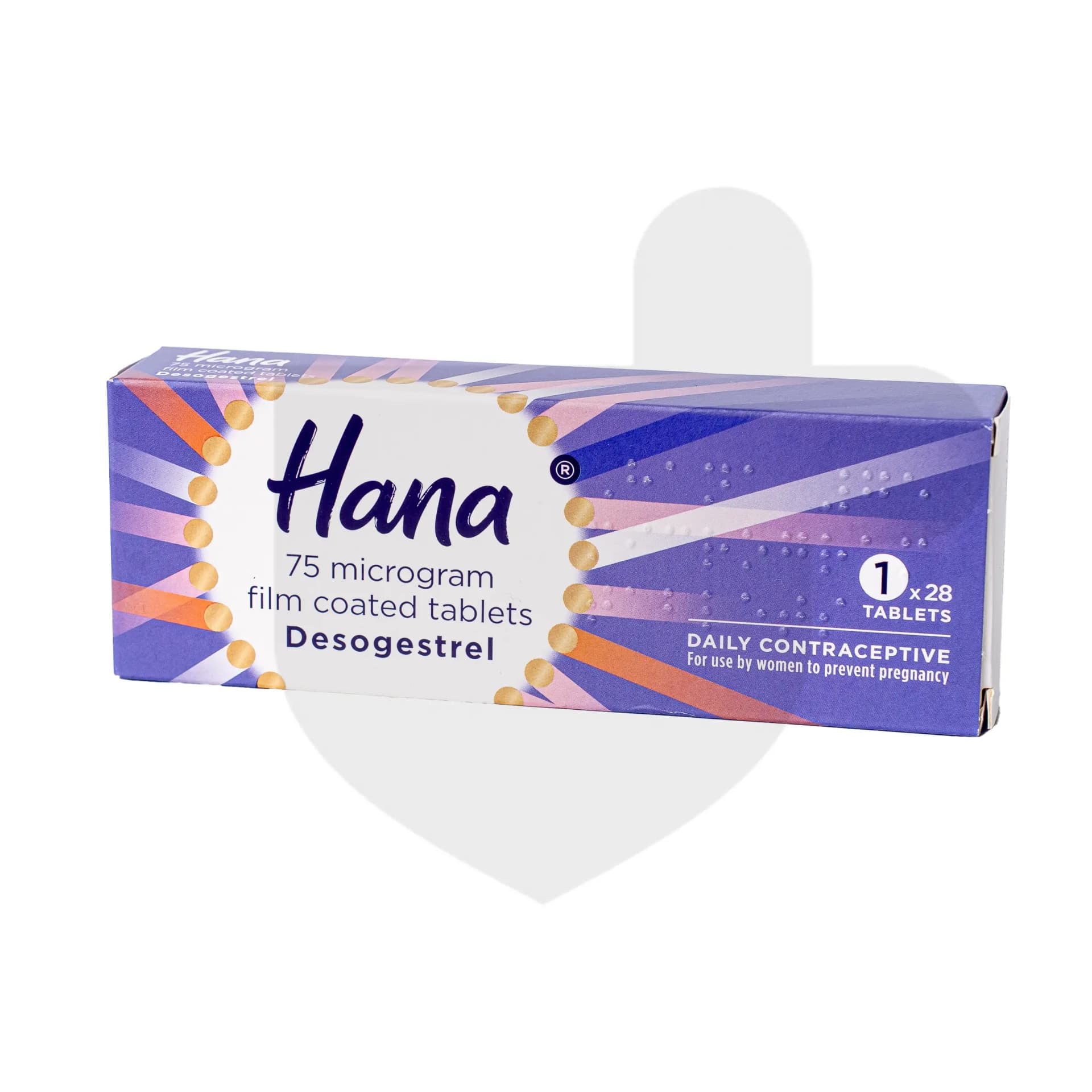 Hana packaging which is available to order online from NowPatient with free next day delivery