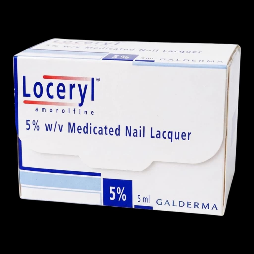 Loceryl is a highly effective 5w medicated nail lacquer.