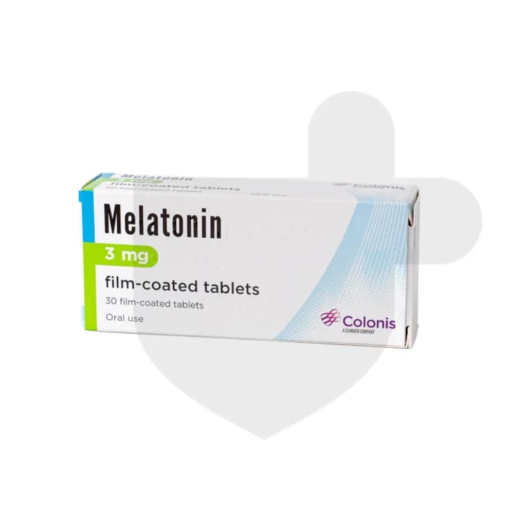 Melatonin packaging which is available to order online from NowPatient with free next day delivery