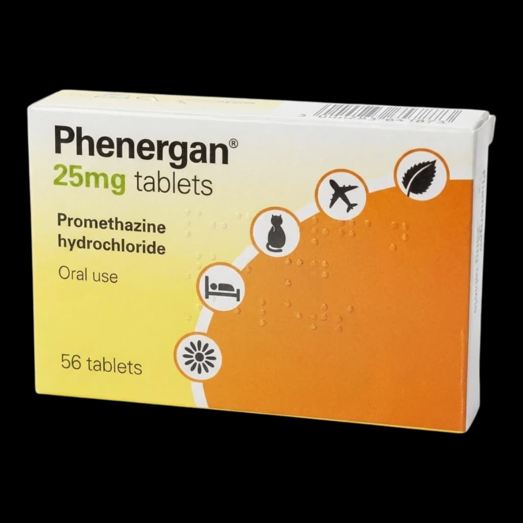 Phenergan packaging which is available to order online from NowPatient with free next day delivery