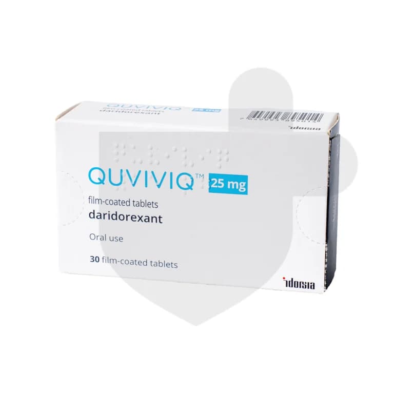 Quviviq packaging which is available to order online from NowPatient with free next day delivery