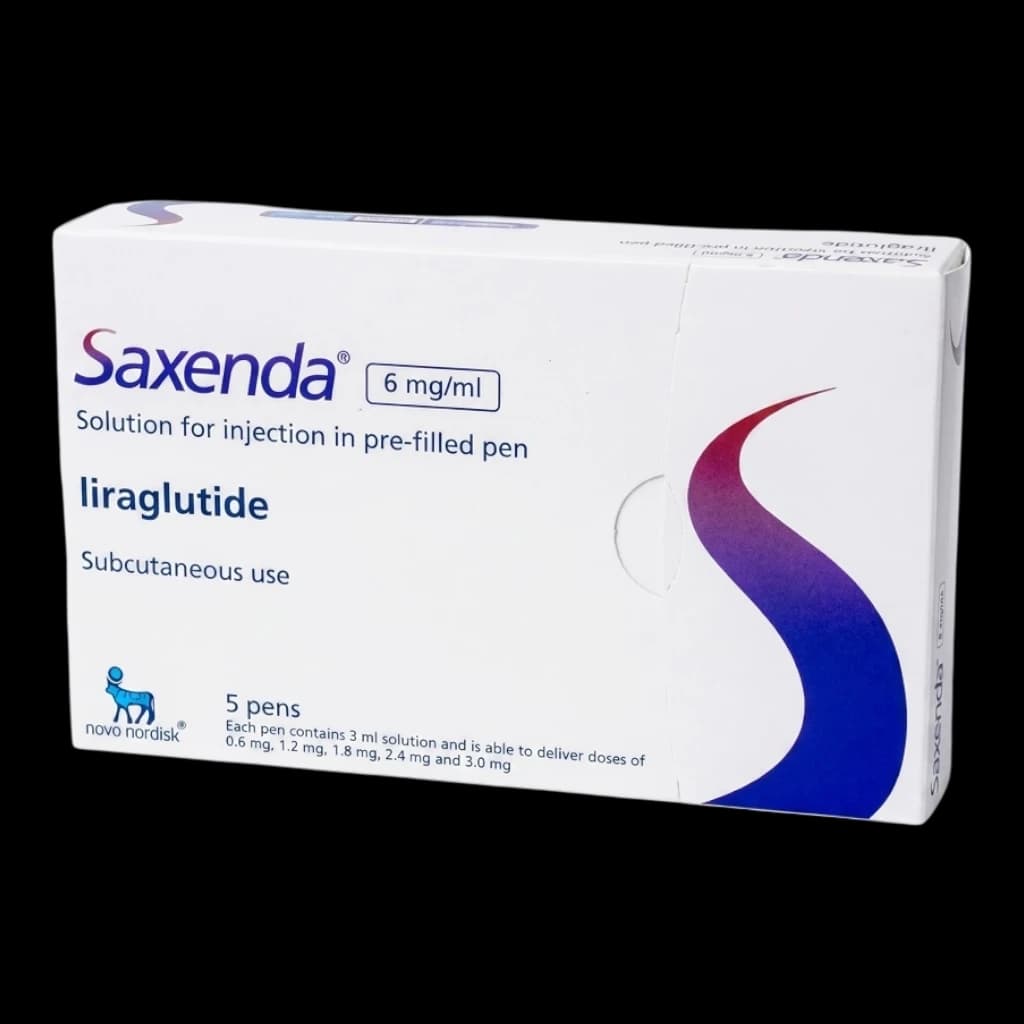 A box of Saxenda injections.