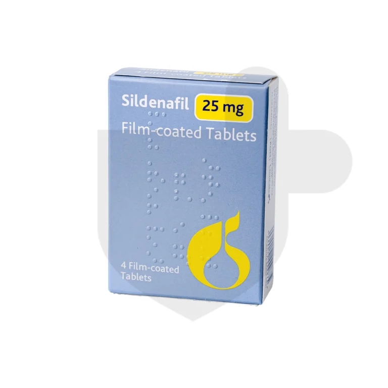 Sildenafil packaging which is available to order online from NowPatient with free next day delivery