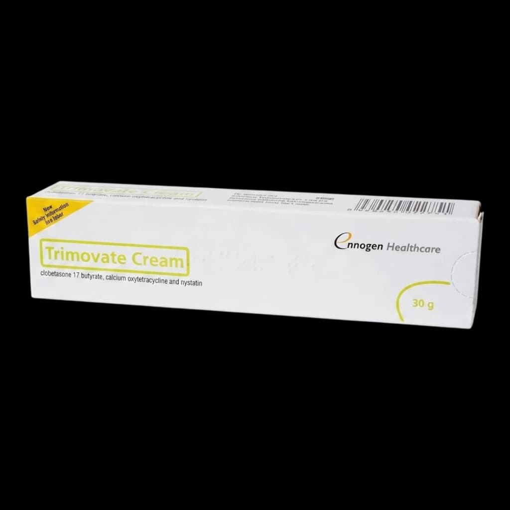 A box of cream on a white background.