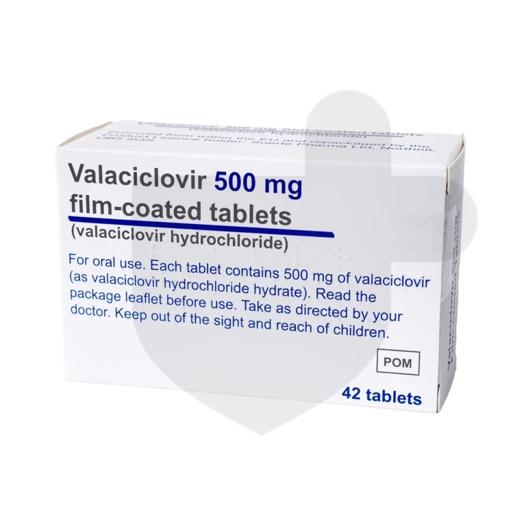 Valaciclovir packaging which is available to order online from NowPatient with free next day delivery