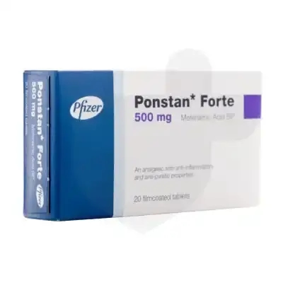 Ponstan packaging which is available to order online from NowPatient with free next day delivery