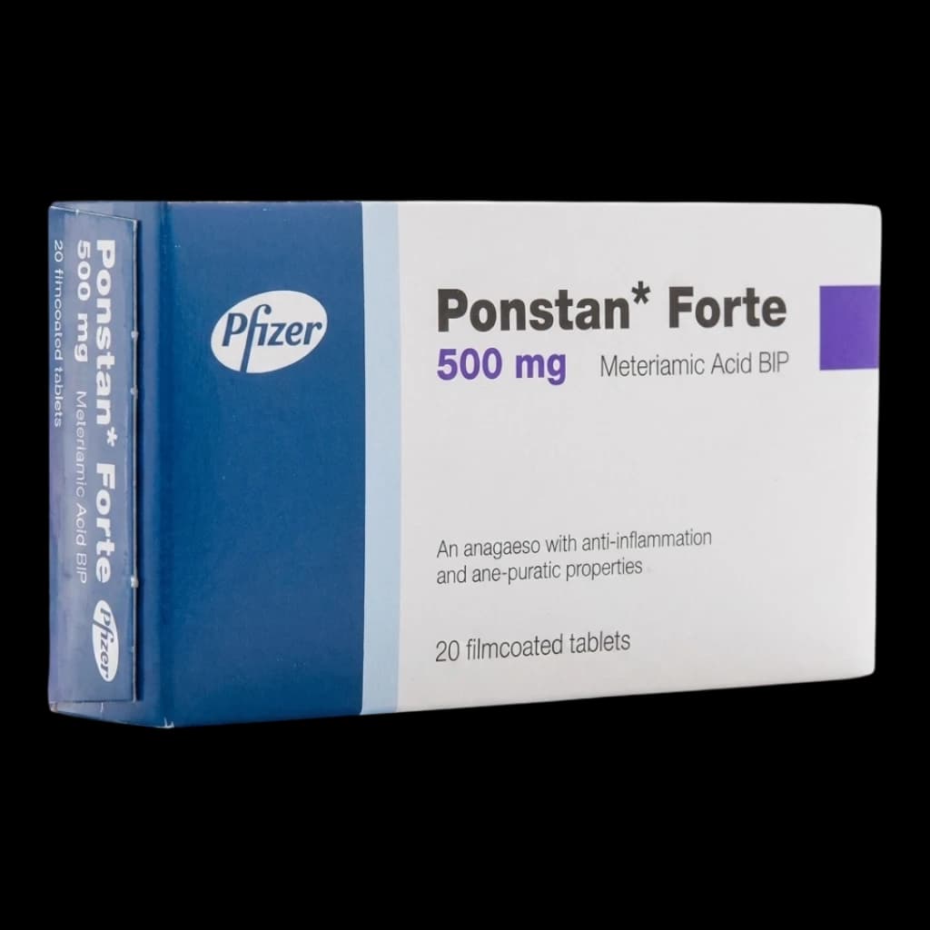 Ponstan packaging which is available to order online from NowPatient with free next day delivery