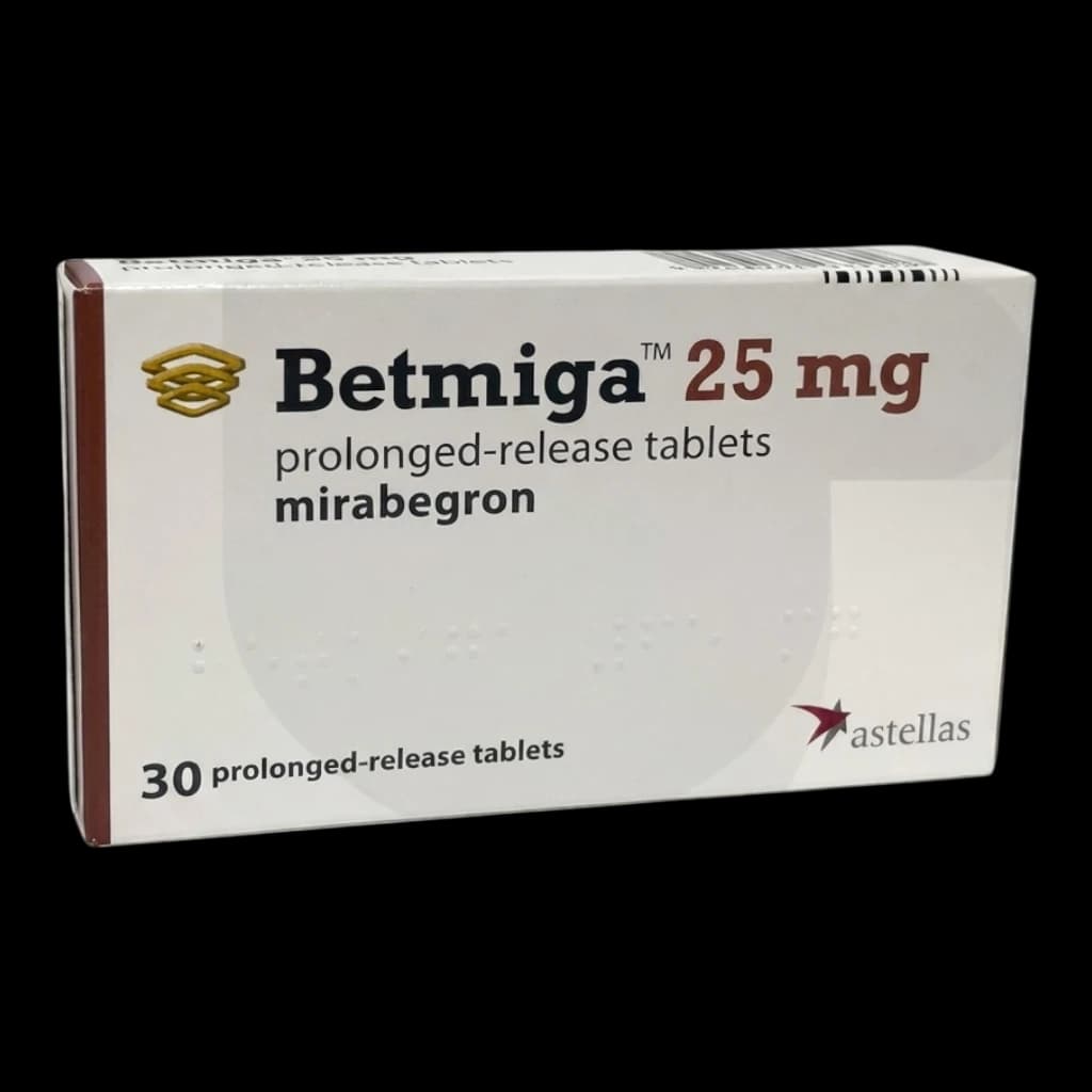 Betmiga packaging which is available to order online from NowPatient with free next day delivery
