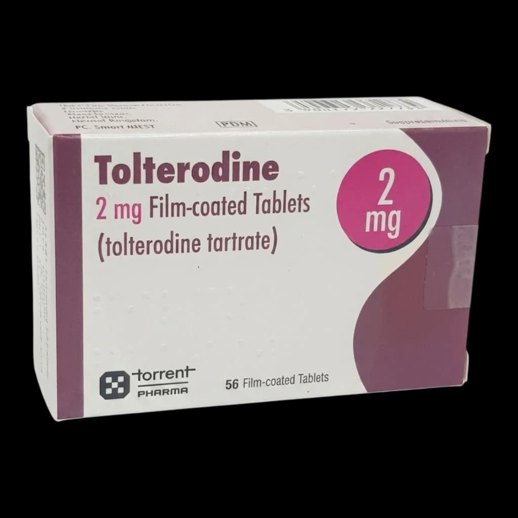 Tolterodine packaging which is available to order online from NowPatient with free next day delivery