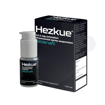 Hezkue packaging which is available to order online from NowPatient with free next day delivery