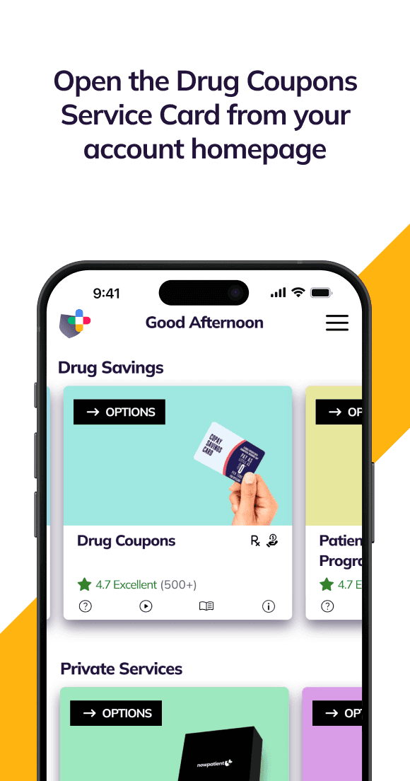 Drug coupons step 1