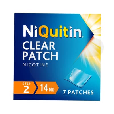 NiQuitin Clear 14mg patches for quitting smoking