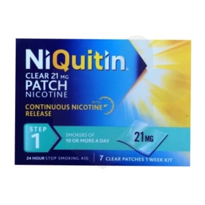 NiQuitin Clear 21mg patches — NHS Quit Smoking treatment