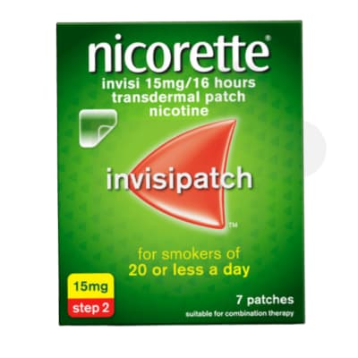 Nicorette invisi 15mg/16hours patches — NHS Quit Smoking treatment