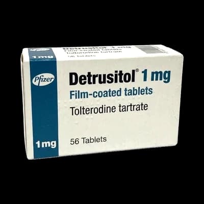 Detrusitol packaging which is available to order online from NowPatient with free next day delivery
