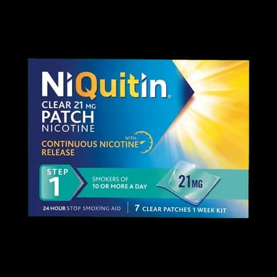 An image of NiQuitin Clear 21mg patches