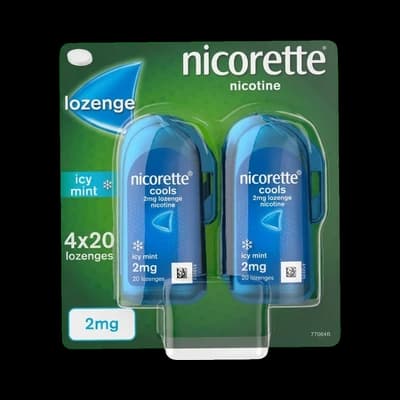 An image of Nicorette Cools 2mg lozenges