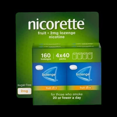 An image of Nicorette Fruit 2mg lozenges