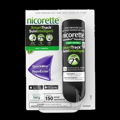 An image of Nicorette QuickMist SmartTrack 1mg/dose mouthspray