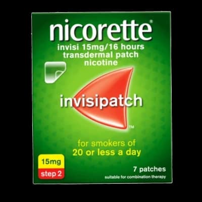 An image of Nicorette invisi 15mg/16hours patches