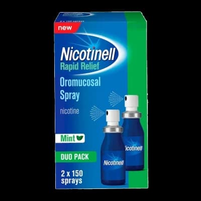 An image of Nicotinell Rapid Relief 1mg/dose oromucosal spray