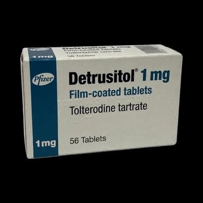 Detrusitol packaging which is available to order online from NowPatient with free next day delivery