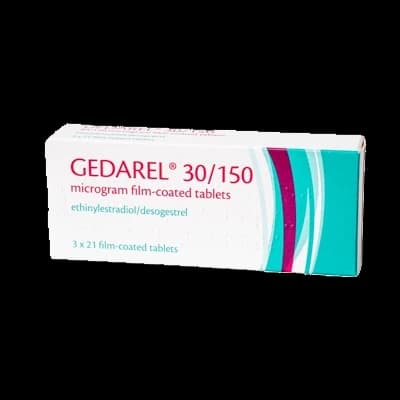 A box of Gedarel 30-50 tablets.
