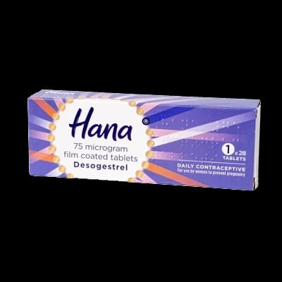 A box of Hana deodorant products.