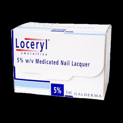 Loceryl is a highly effective 5w medicated nail lacquer.