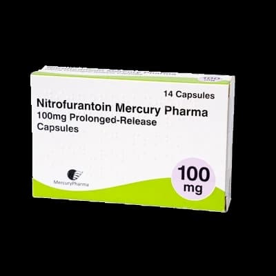 Nitrofurantoin capsules by Mercury Pharma, available in 100mg.
