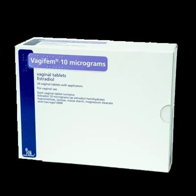 Vagifem packaging which is available to order online from NowPatient with free next day delivery