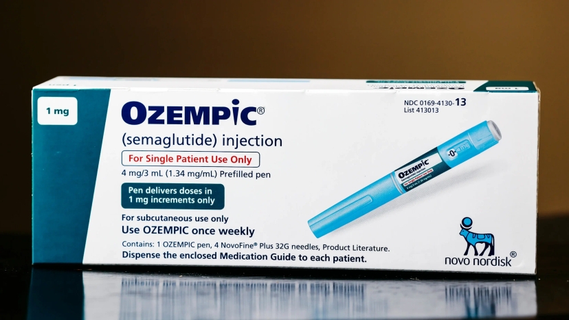 Ozempic box on table.