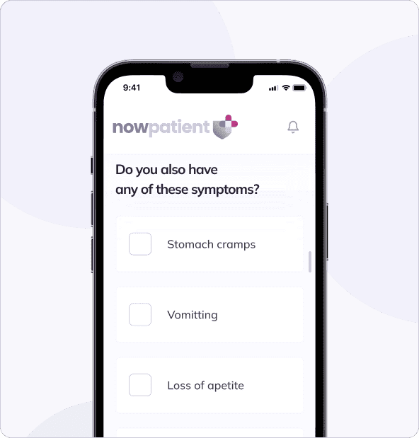 NowPatient's Symptom Checker further questions