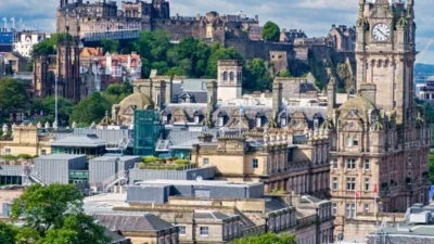 Edinburgh, Scotland - one of the cities in the UK known for its excellent healthcare.
