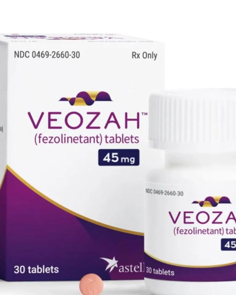 Veoza tablets with a box next to them.