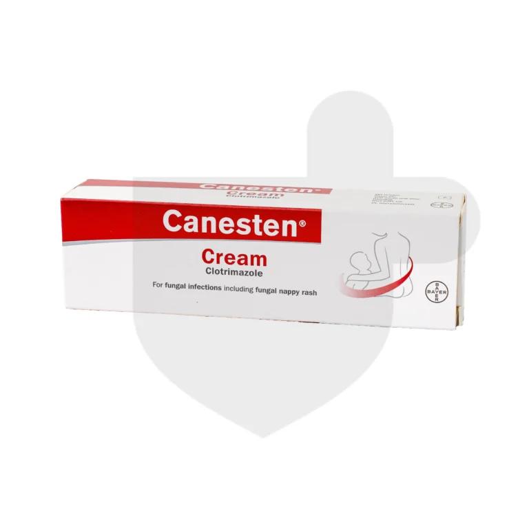 A box of Canesten cream on a white background, perfect for SEO keywords targeting.