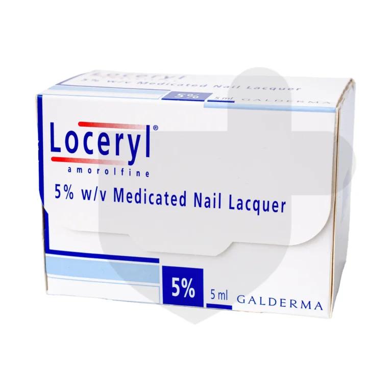 Loceryl is a highly effective 5w medicated nail lacquer.