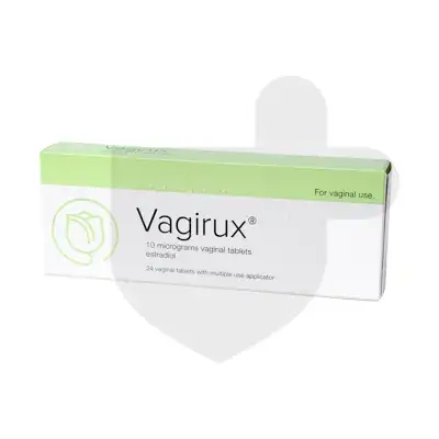 A box of vagilux on a white background.