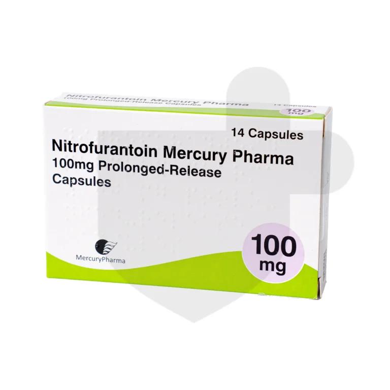 Nitrofurantoin capsules by Mercury Pharma, available in 100mg.