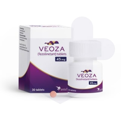 Vezoa 5mg tablet with a box next to it.